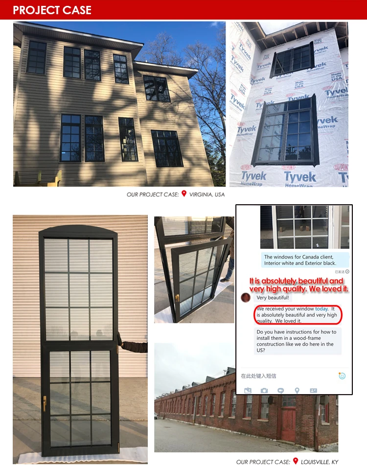Hot sale factory direct new construction windows in stock