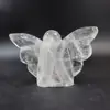 Hand-carved handicrafts, thorough natural white crystal butterfly angel