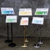 Tall A4 clear acrylic advertising sign stand poster frame display stand