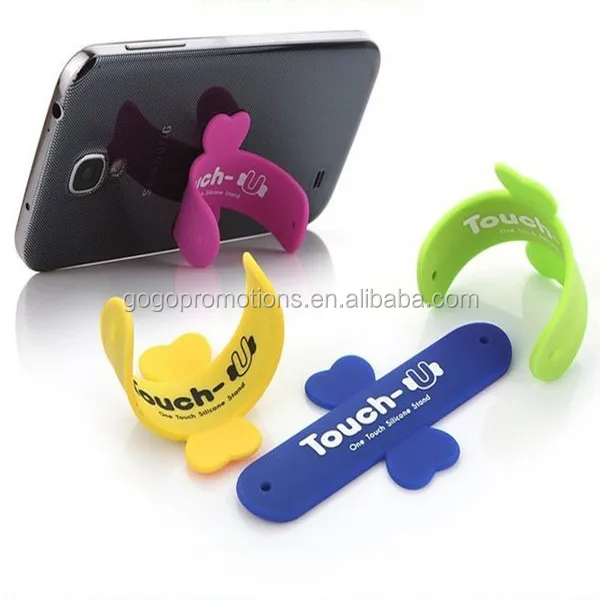 High Quality Printed Fashion Silicone Handphone Stand 