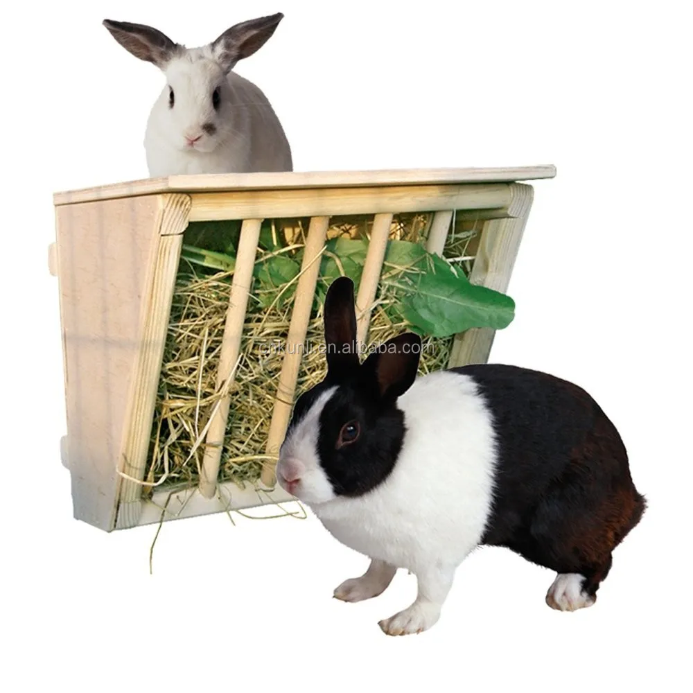 Wooden Hay Rack With Cover Large Hay Manger With Seat For