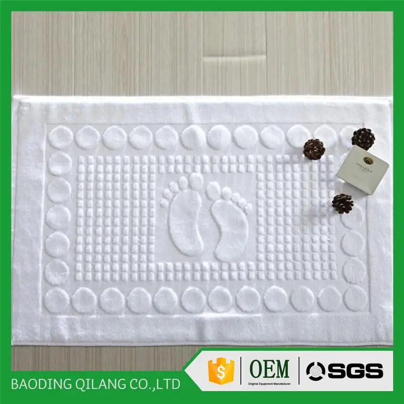 Promotion Environmental Cotton Hotel Bath Mat Hotel Nonslip Bathroom