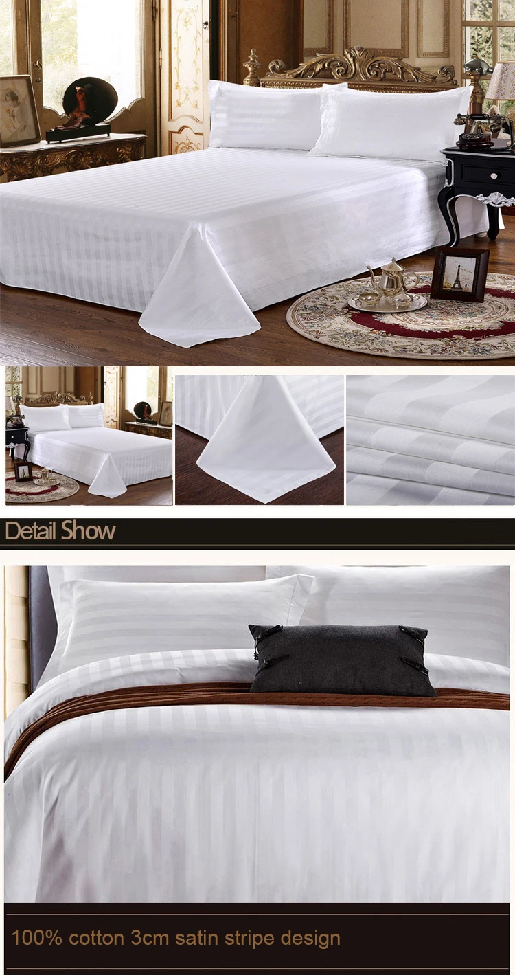 Wholesale Bed Linen Comforter Bedding Sets 100 Cotton White Bed Sheets
