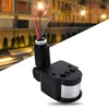 LED Outdoor 90~250V 180 Degree Security Infrared PIR Motion Sensor Detector Wall Light Switch