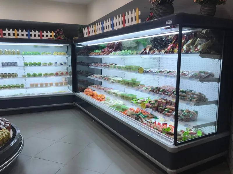 Supermarket Vegetable Product Display Cooler Fridge Freezer Vertical