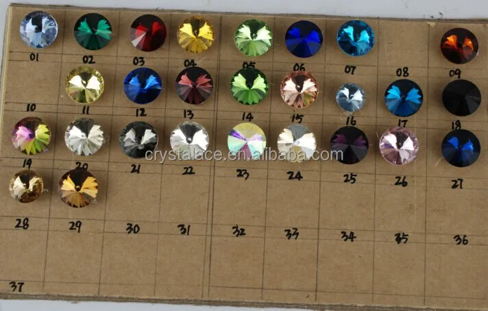 Best quality brass cup sew on mounted crystal rhinestones montee