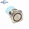 19310Z Square head ring led IP67 waterproof switch latching 1NO1NC ON OFF push button switch