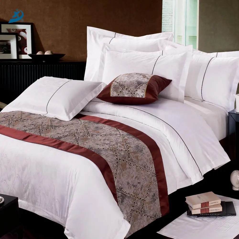 Decorative Polyester Star Hotel King Queen Size Bed Runner Buy Hotel