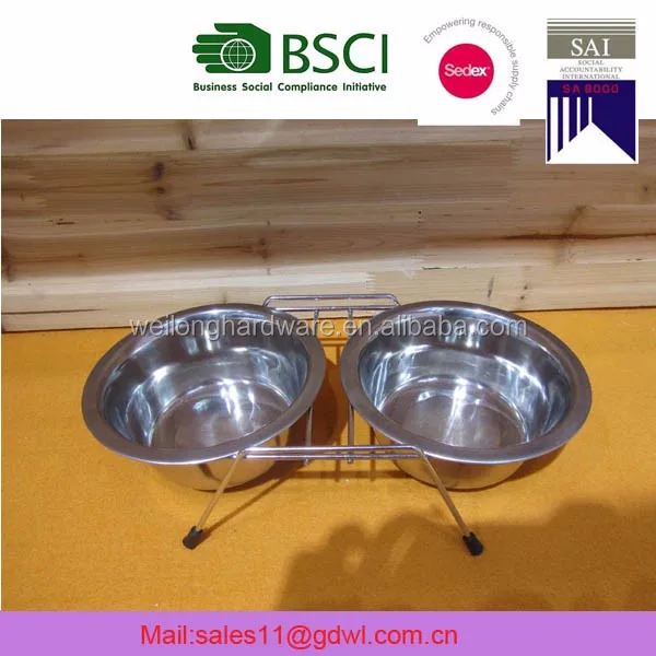 galvanized dog bowl