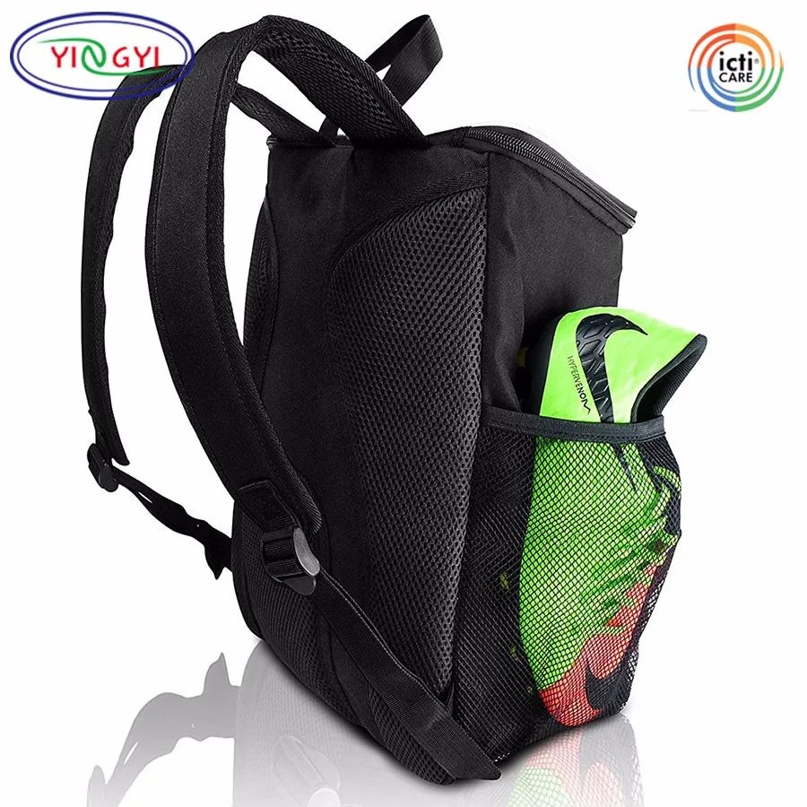 B262 Ball Holder Compartment Soccer Backpack Youth Bag Fits All Soccer
