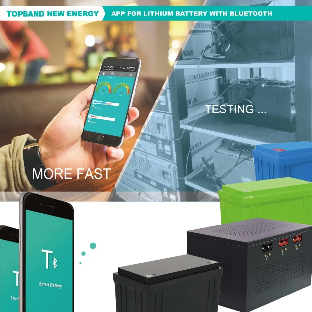 topband LiFePO4 battery with bluetooth function