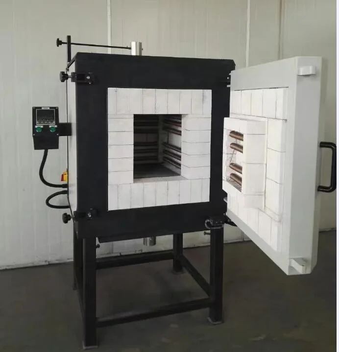 Chamber furnace for debind and pre-sintering of ceramic zirconia blanks in the production