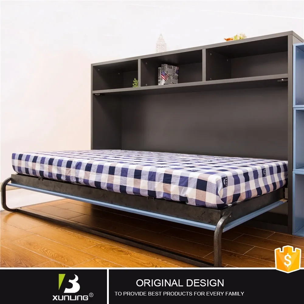 Ruimtebesparend innovatieve bed in kast custom hout bedden bedden ... Kast bedden voor kinderen