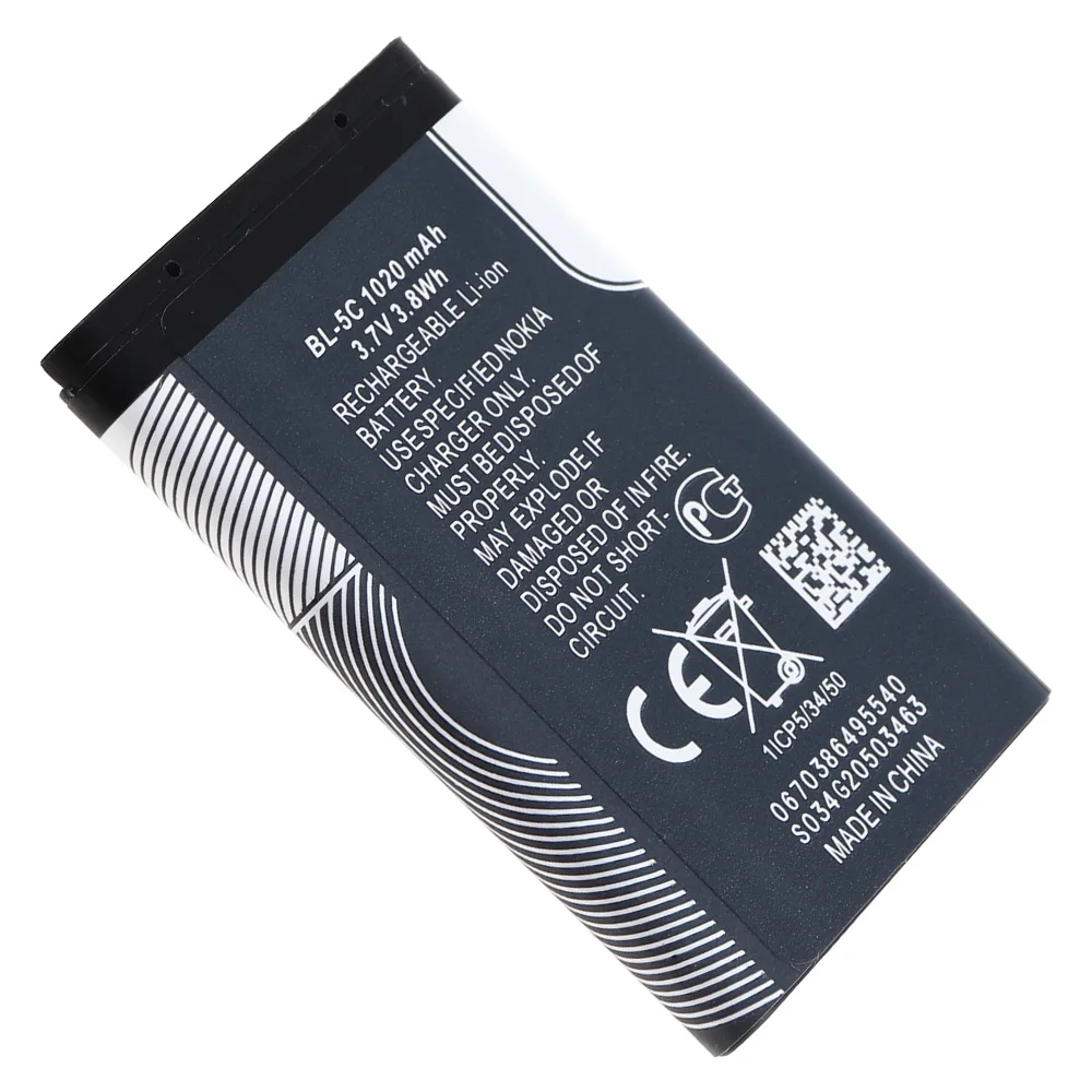 3.7v 800mah Bl5c Battery Cell Mobile Phone Battery For Nokia Battery