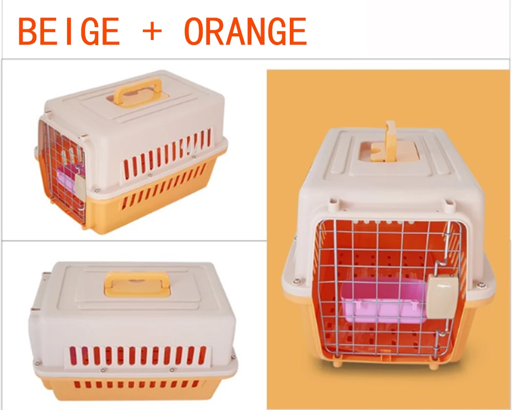 Airline Approve Corrugated Plastic Pet Travel Carrier Dog / Plastic Dog