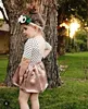 Toddler Clothing Girl Polka Dot Shirt + Satin Skirt 2017 Summer Boutique Outfits