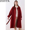 Wholesale slim double face cashmere woolen women coats