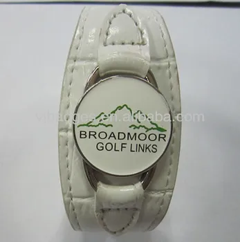 Fashion Printed Logo Golf Ball Marker Bracelet Fashion Printed Logo Golf Ball Marker Bracelet