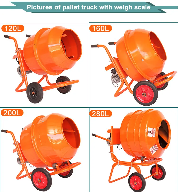Electric Portable Cement Concrete Mixer Machine Concrete Feed Mixer