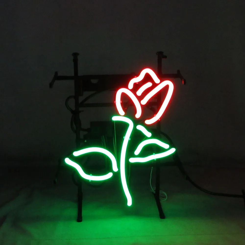 玫瑰霓虹灯标志