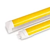 yellow cover light anti UV Aluminum T8 led tube electronic ballast compatible UV free integrated