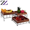 Party table decoration clay custom buffet set supplier sri lanka cupcake dessert display wooden buffet stand/ buffet riser wood