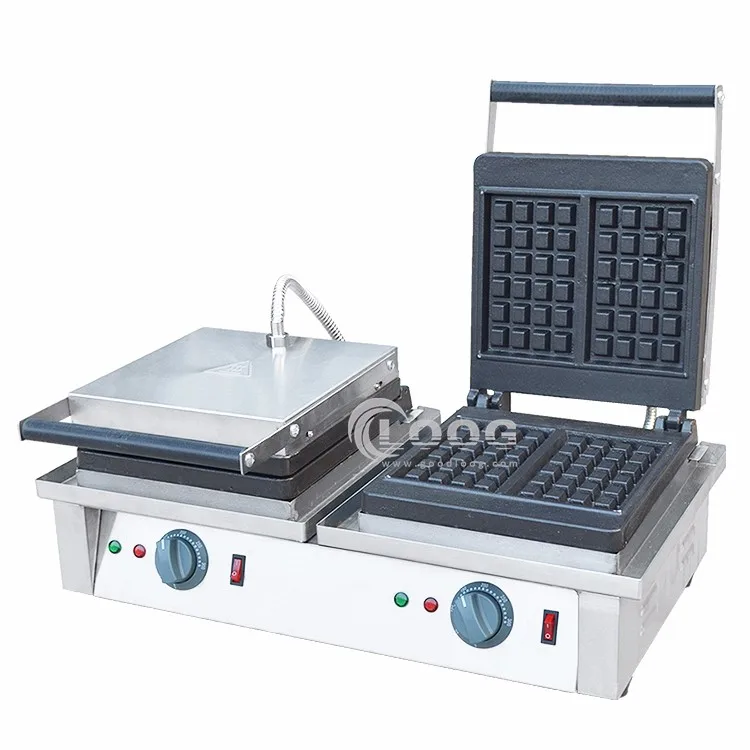 New Arrival Double Plates Commercial Cast Iron Waffle Maker Electric