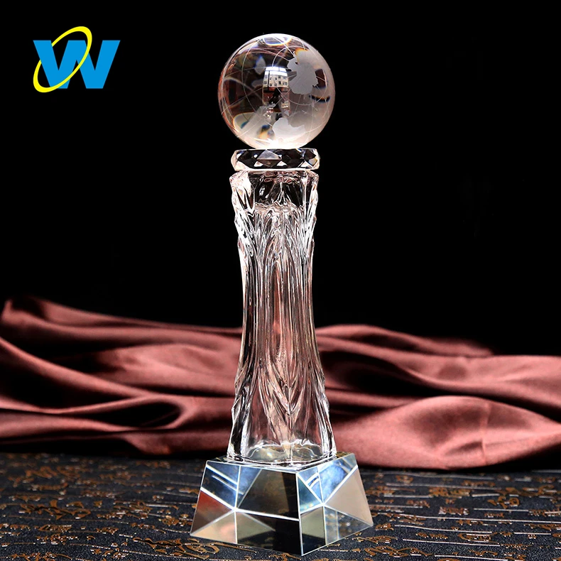 High Quality Crystal Ball Basketball Football Racing Trophy Award