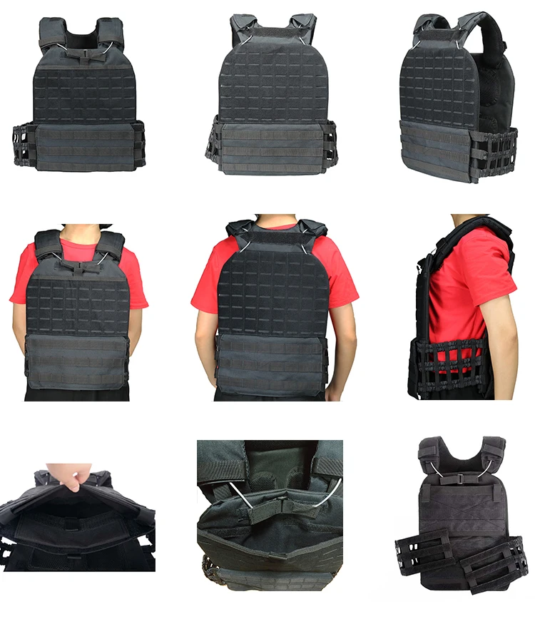 Molle Tactical Military Weight Vest Crossfit Plate Carrier Vest For