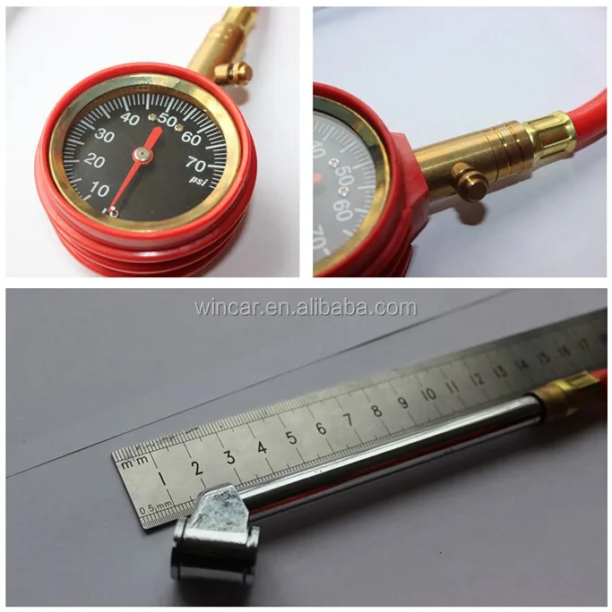 Tire Pressure Gauge With Rubber Pipe Buy Tire Pressure Gauge,Car Tire