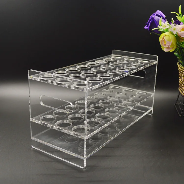 Custom Display Holder 24 Holes Clear Acrylic Test Tube Stand - Buy ...