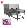 Two Conveyor Onion Root Cutter Onion Ends Cutting Machine