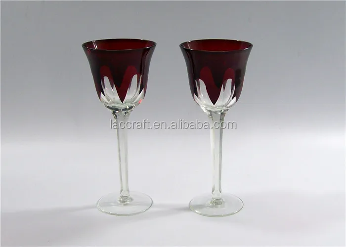 Handmade Bohemia Round Crystal Glass Ashtray Blue With Engraved Pattern