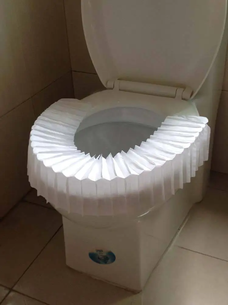 Flushable Disposable Paper Toilet Seat Cover For Travel - Buy Toilet ...