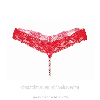 Mature Women Sexy Crotchless Pearl Panties - Buy Mature Ladies