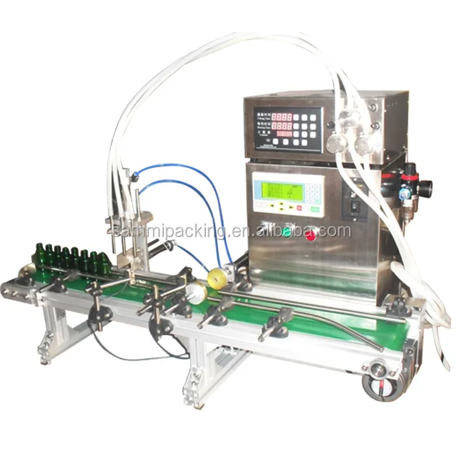 New product 4 heads automatic digital electric liquid oil filling machine with conveyor