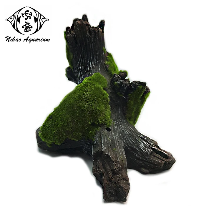 Aquarium Ornaments Decorative Tree Root Resin Model Tree Stump With