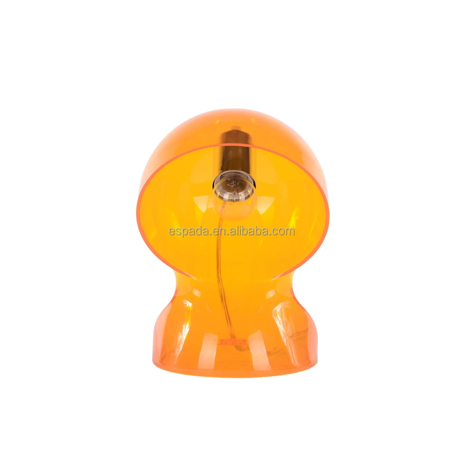 Moderne transparent en plastique dalu table lampe