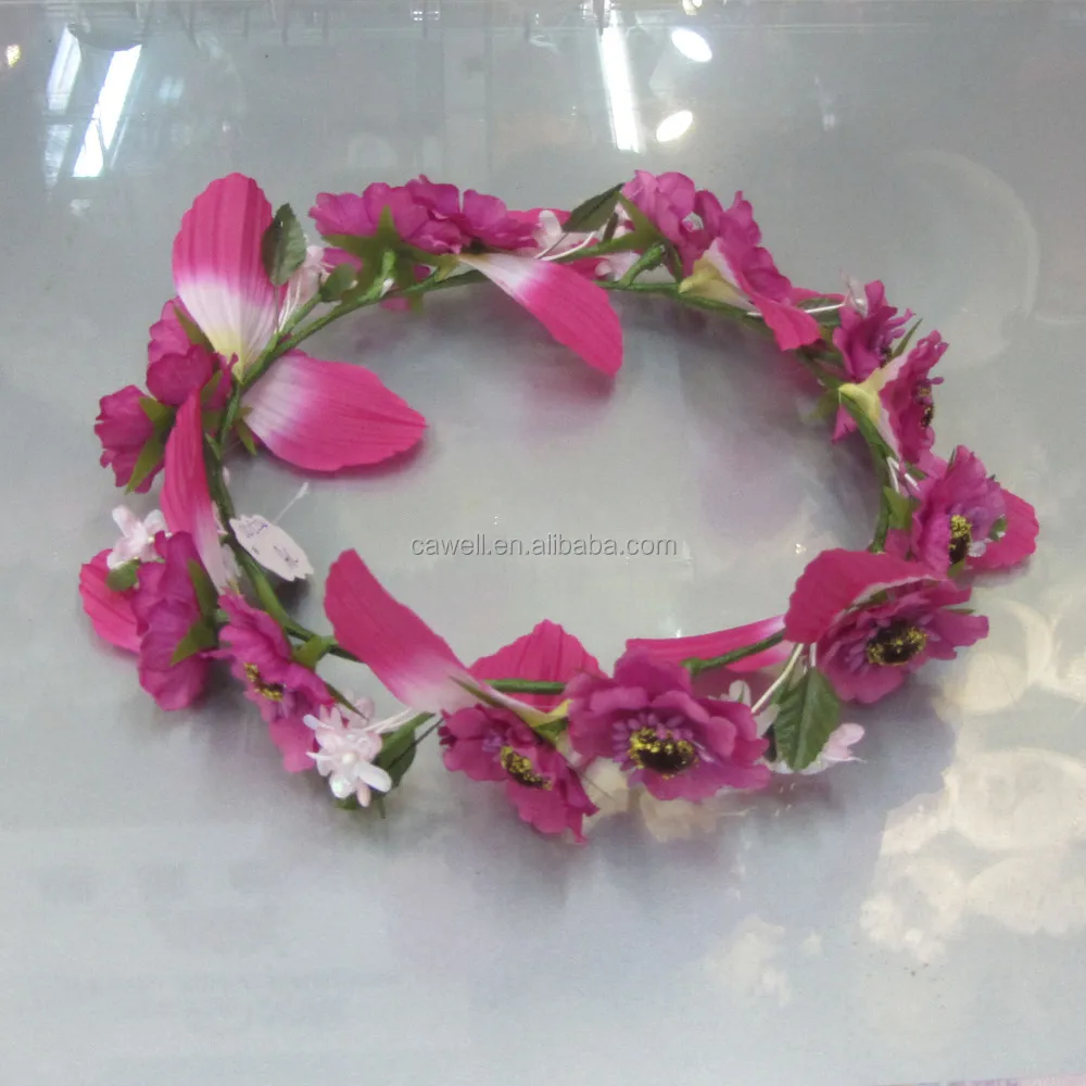 artificial floral crown