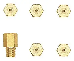 Nibbi Motorcycle Carburetor Main Nozzle Power Jet Slow Jet Main Injectors Nozzle Engine Applicable 128# main jet for CVK