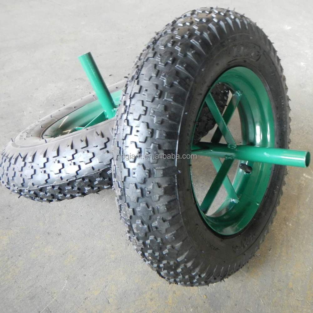 Cheap 3.50-8 wheel barrow wheels without bearing