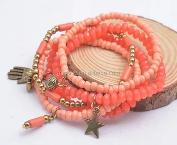 Stack Gl Seed Bead Stretch Bracelets Sets Pearsonalized Charms Stack Gl Seed Bead Stretch Bracelets Sets Pearsonalized Charms Can Add Multi Strand Beaded Jewelry