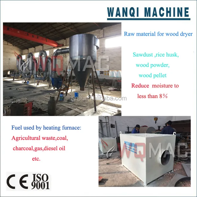 wood dryer wood powder pipe drying machine/biomass airflow