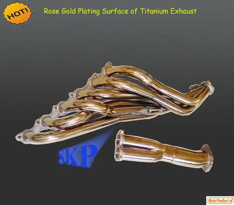 Rose Gold Plating Surface Of Titanium Exhaust Buy Titanium Exhaust