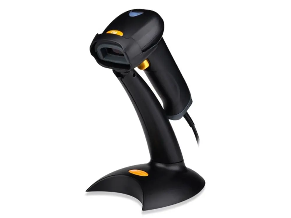 TaoTronics Automatic Sensing and Scan Handheld BarCode Scanner USB Wired, Optical Laser, Long Range, Standing Bracket Included