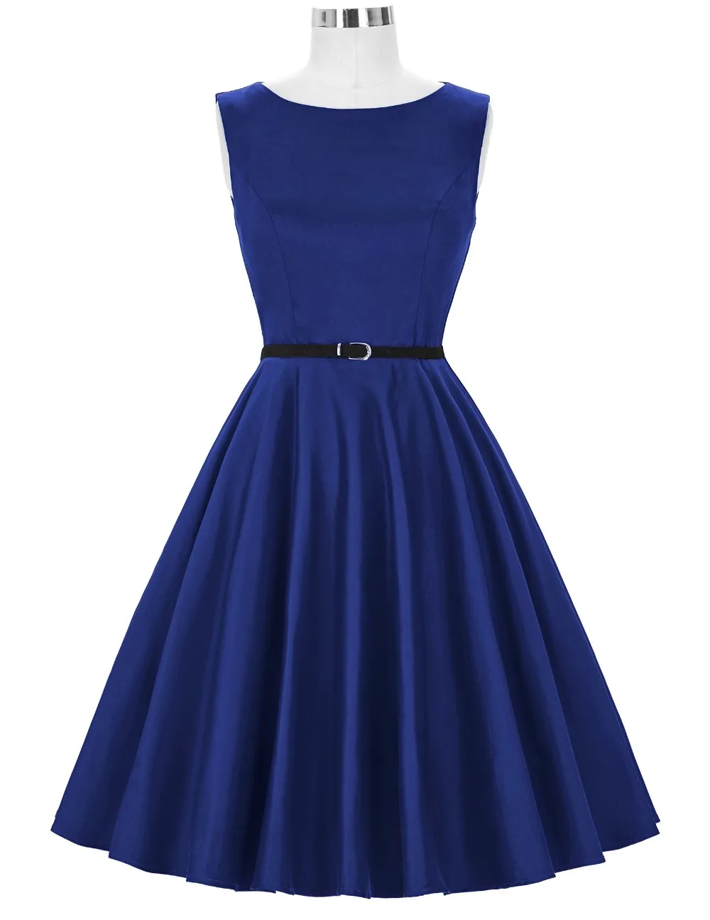 royal blue cotton dress
