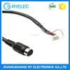 Mini DIN Plug Connector to DIN, RCA, USB, BNC, DB9, RJ45 Adapter Wire and Cable Assembly
