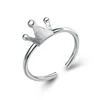 Fashion jewelry s925 silver accessory adjustable high-end tiara ring crown design for women