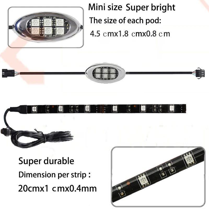 High Quality Decoration Lighting 12v Waterproof Motorcycle Led Light