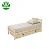 wholesale solid pine wood single cot bed